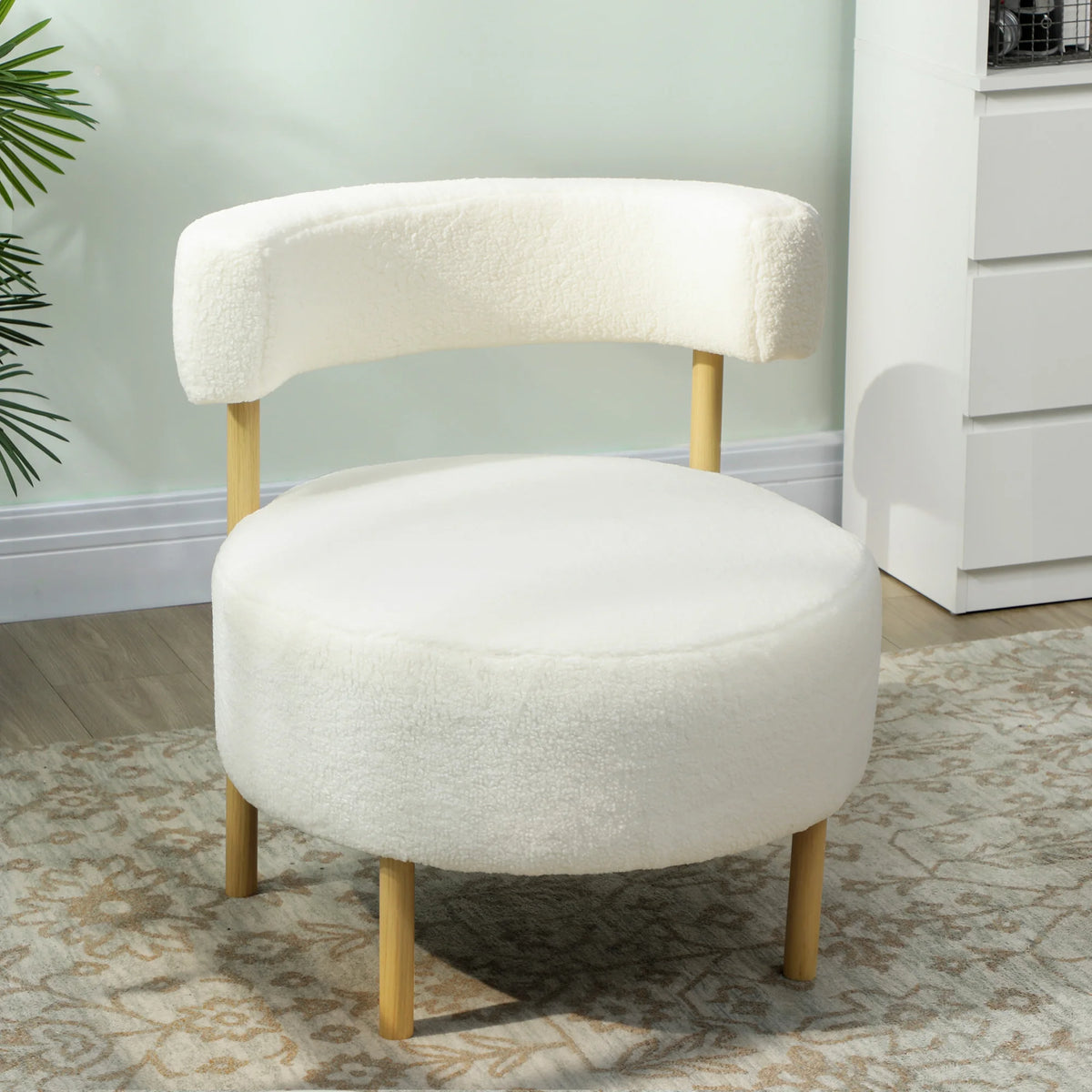 Fauteuil Céleste – bouclette crème