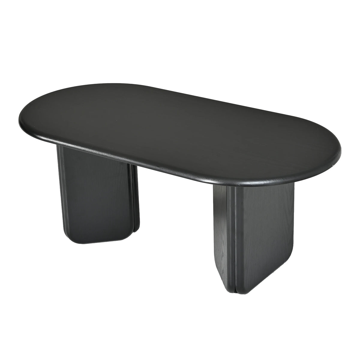 Table basse Ovalia – noir mat