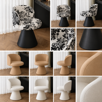 Fauteuil Dune pivotant en velours