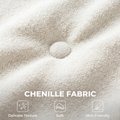 Détail de la chenille capitonnée du canapé Cumulus