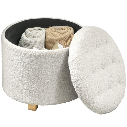 Pouf Flocon ouvert, coffre de rangement