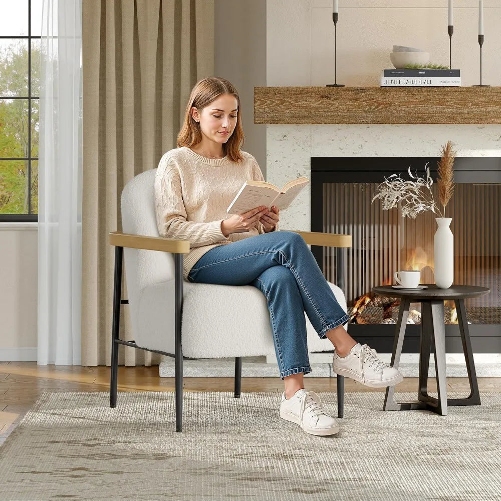 Fauteuil Nuage – bouclette crème