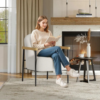 Fauteuil Nuage – bouclette crème